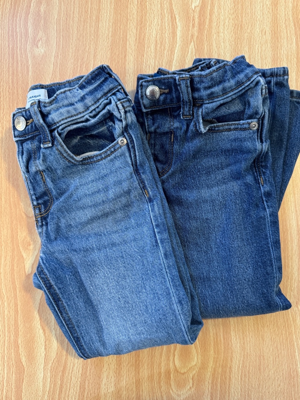 Classic Children’s Blue Denim Jeans - Stretch Adjustable Waist Slim Fit
